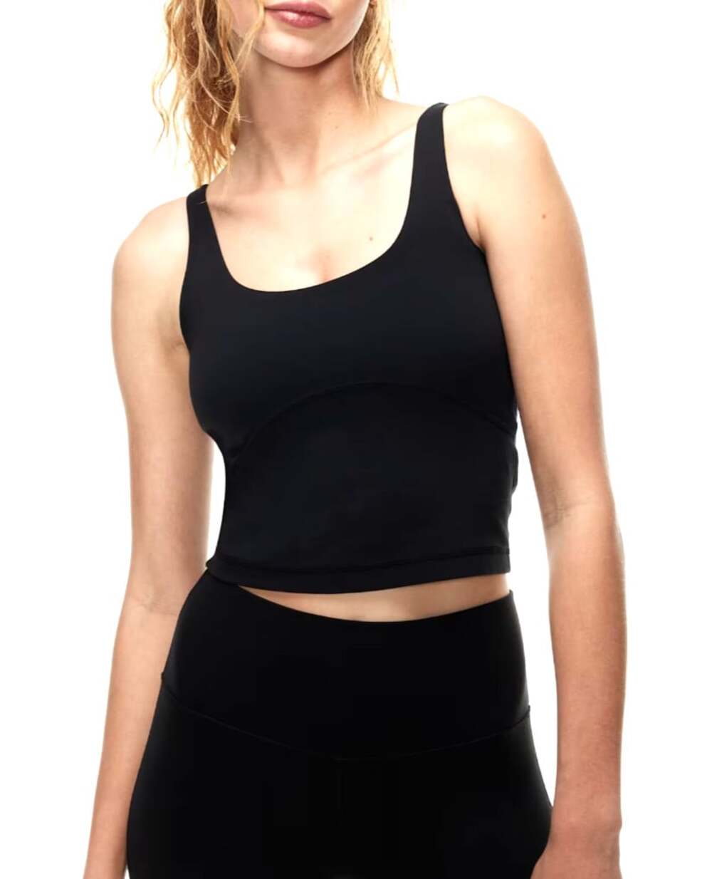 TNA Aritzia Women's Medium Tank Top Butter Core Scoop Neck Athletic Shelf Bra